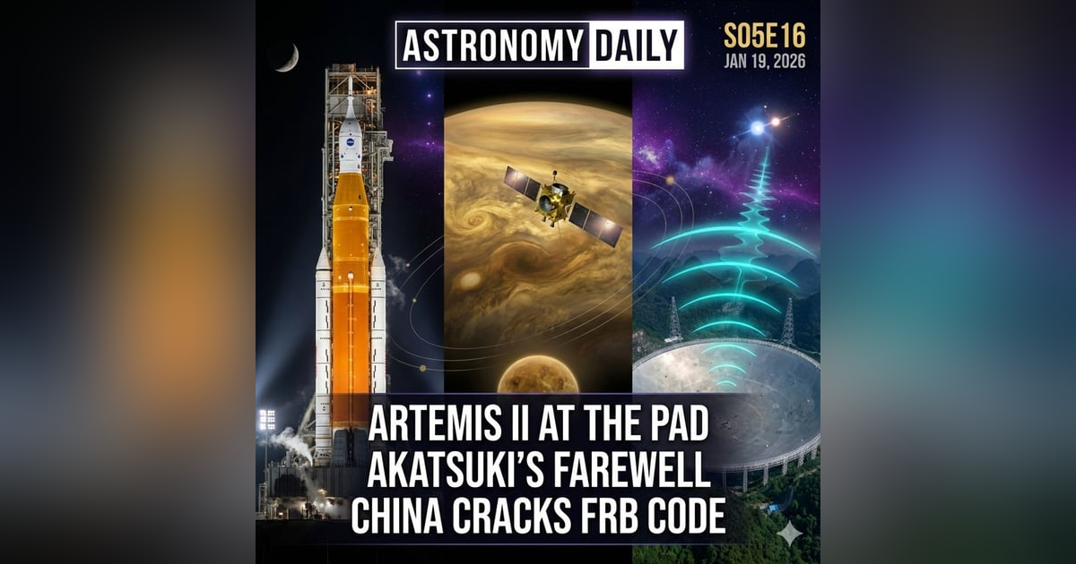 Artemis II Reaches the Pad, Akatsuki's Final Farewell, and China Cracks the FRB Code Artemis II Reaches the Pad, Akatsuki's Final Farewell, and China Cracks the FRB Code