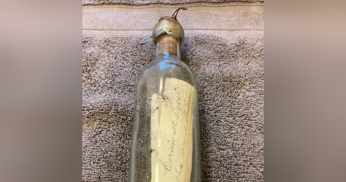 132 Years Later: A Bottle Speaks 132 Years Later: A Bottle Speaks