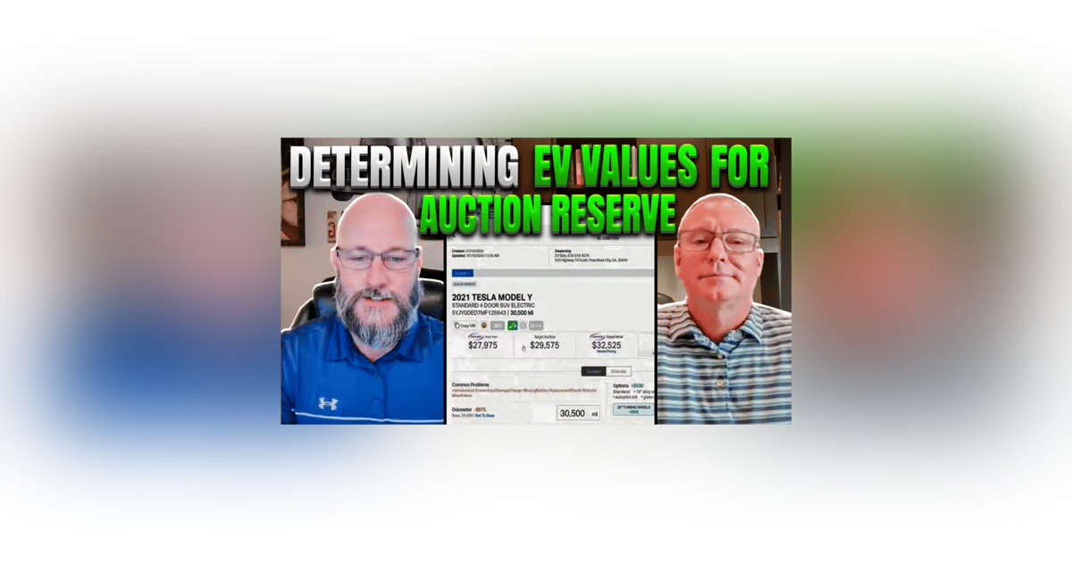 Determining EV Values for Auction Reserve - EV Bids Podcast Episode 2 Determining EV Values for Auction Reserve - EV Bids Podcast Episode 2