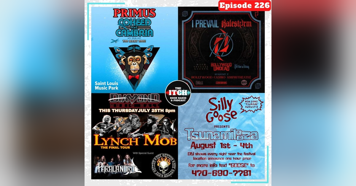 E226 Concert Catch-up: Primus, Paralandra, I Prevail, Halestorm, Hollywood Undead, Silly Goose, and more! E226 Concert Catch-up: Primus, Paralandra, I Prevail, Halestorm, Hollywood Undead, Silly Goose, and more!
