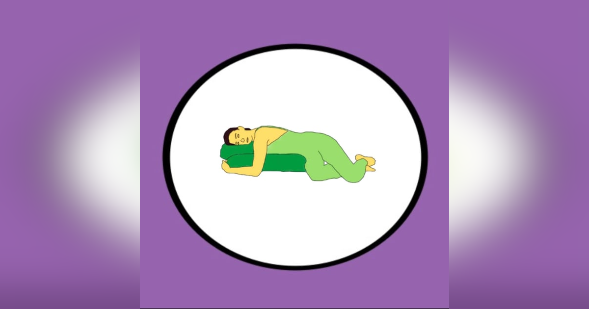 Legs up the wall, bolster style! Legs up the wall, bolster style!