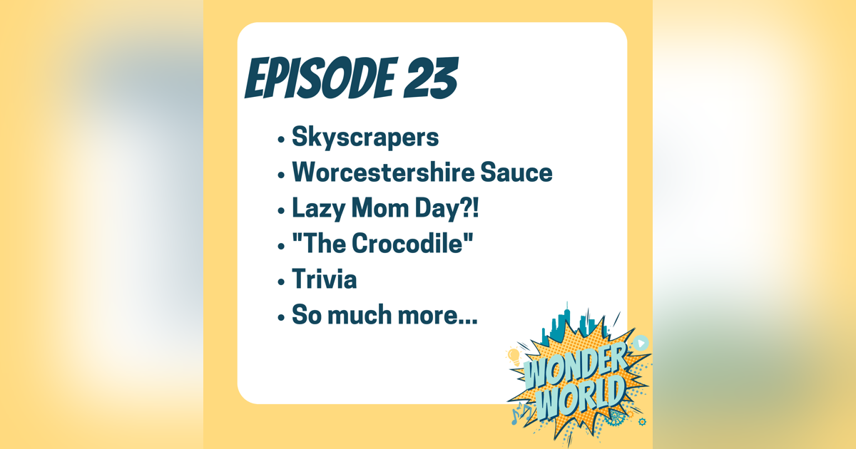 Wonder World Podcast Week of August 28 Wonder World Podcast Week of August 28