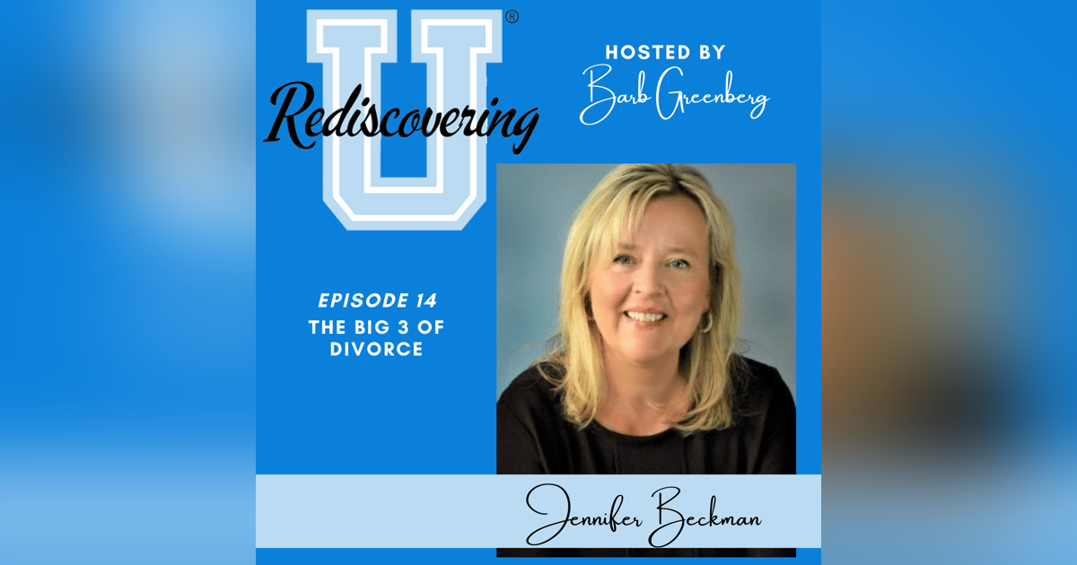 The Big 3 of Divorce with Jennifer Beckman | RU014 The Big 3 of Divorce with Jennifer Beckman | RU014