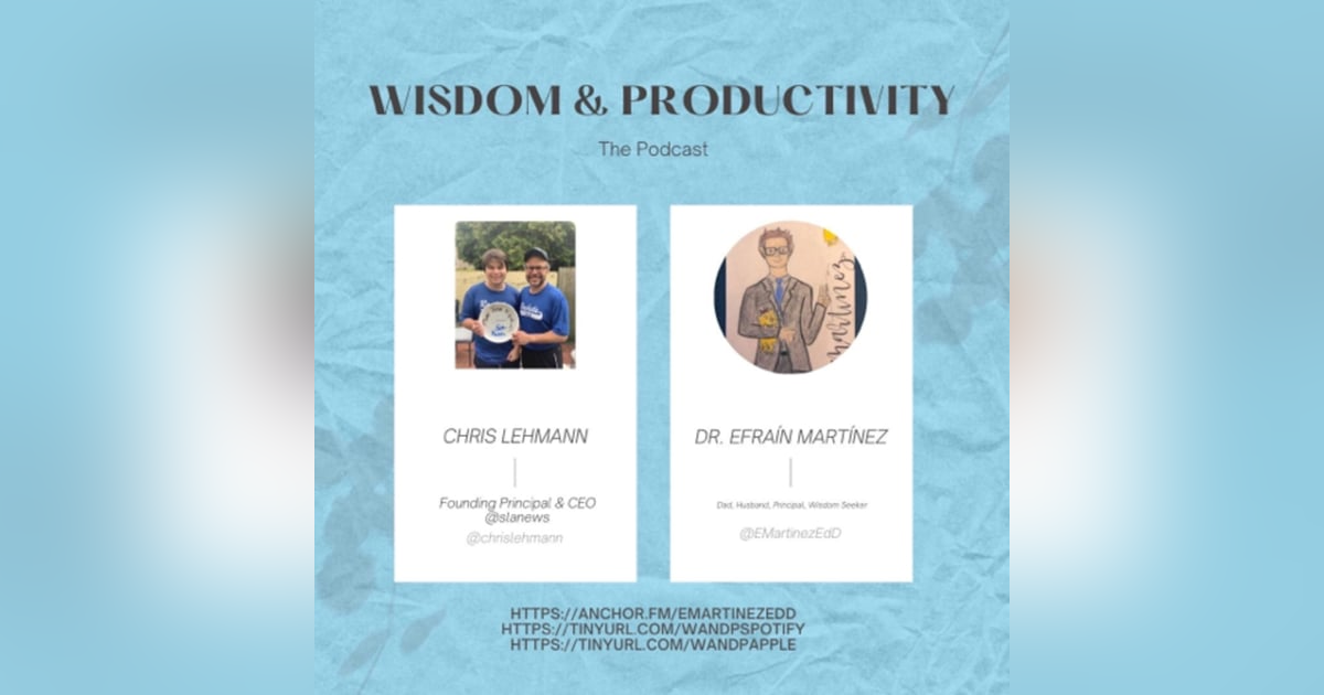Interviewing Chris Leahmann, the Principal & CEO at Science Leadership Academy Interviewing Chris Leahmann, the Principal & CEO at Science Leadership Academy