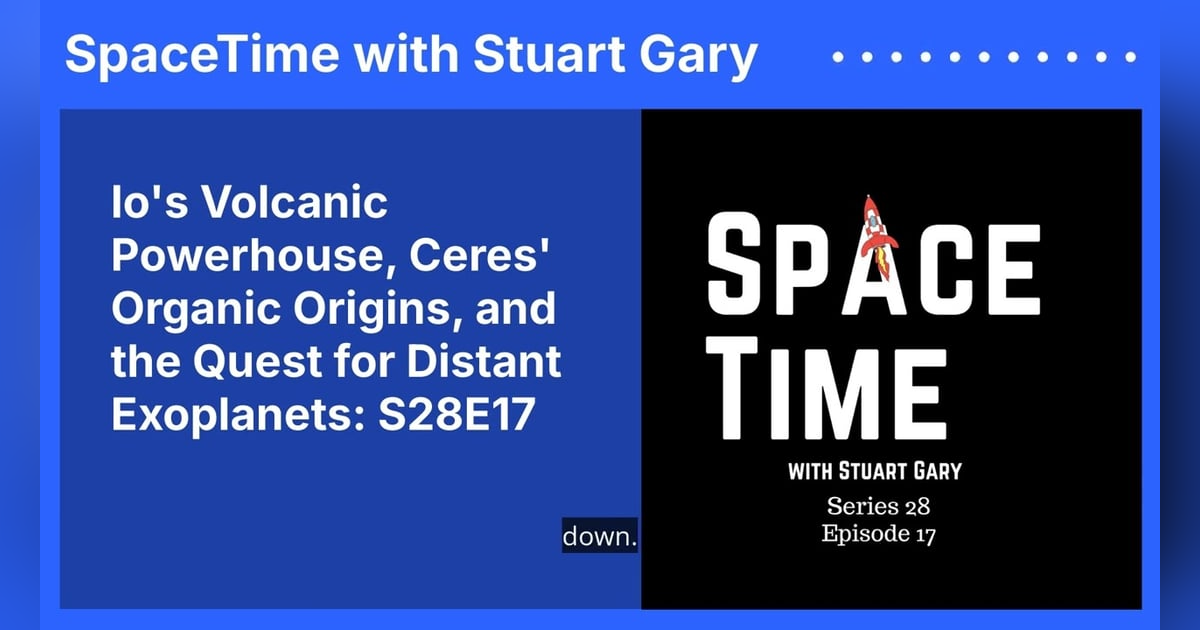 Io’s Volcanic Powerhouse, Ceres’ Organic Origins, and the Quest for Distant Exoplanets: S28E17 Io’s Volcanic Powerhouse, Ceres’ Organic Origins, and the Quest for Distant Exoplanets: S28E17