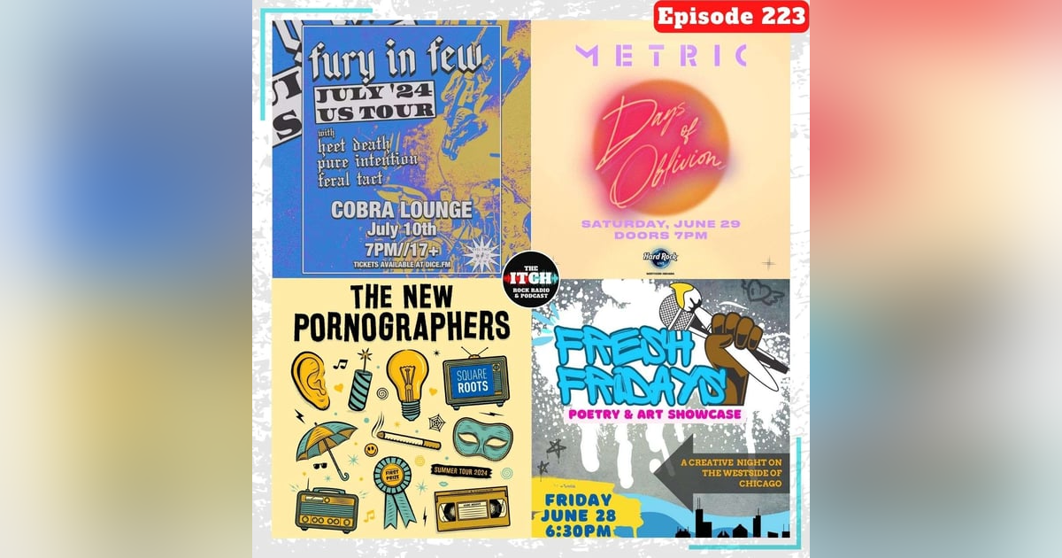 E223 Concert Catch-up: Micah Bournes, Fury in Few, Metric, & The New Pornographers E223 Concert Catch-up: Micah Bournes, Fury in Few, Metric, & The New Pornographers