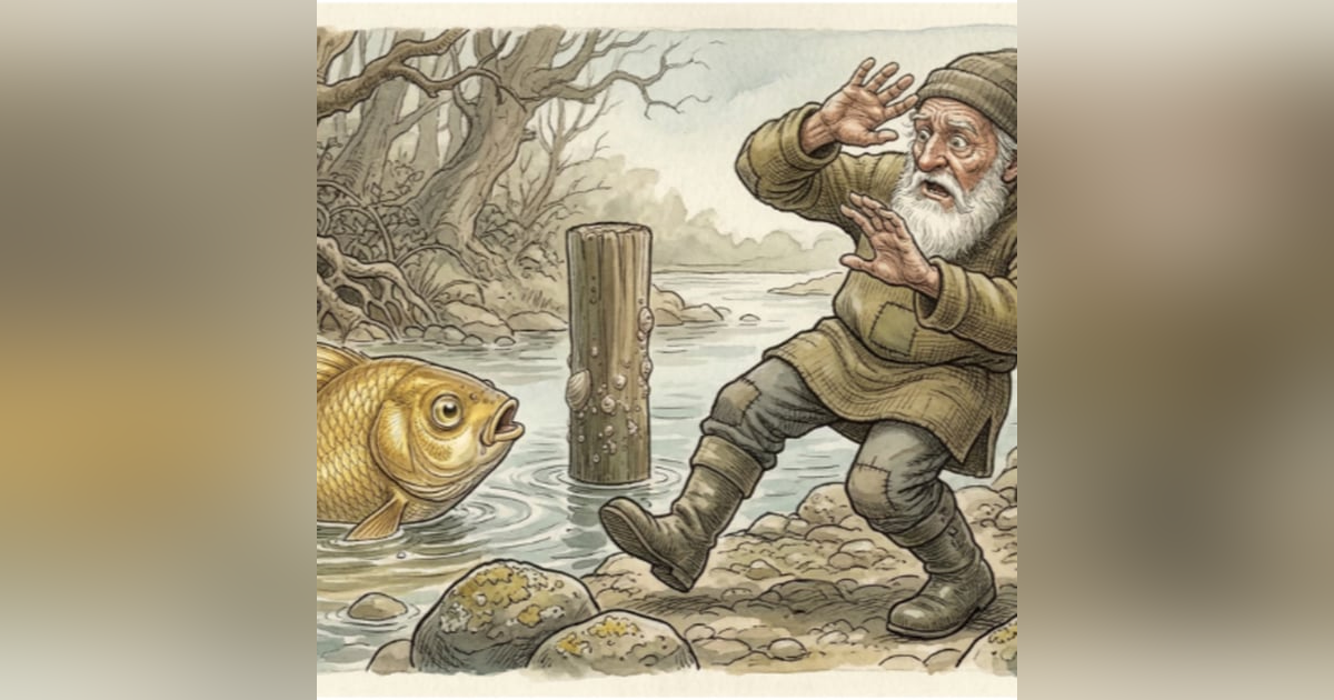 The Fisherman and the Gold Fish | 渔夫和金鱼 | Bilingual Story (English + Chinese) 英中雙語 The Fisherman and the Gold Fish | 渔夫和金鱼 | Bilingual Story (English + Chinese) 英中雙語