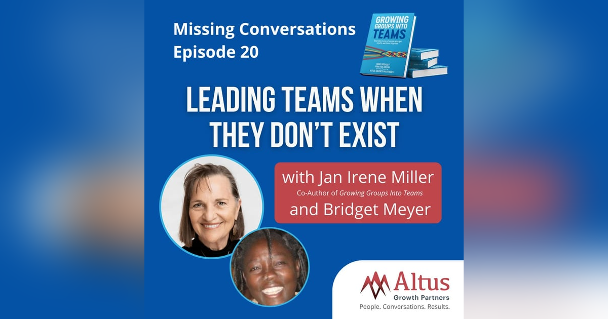 Episode #20: Leading Teams When They Don’t Exist with Jan Irene and Bridget Mulindi Meye Episode #20: Leading Teams When They Don’t Exist with Jan Irene and Bridget Mulindi Meye