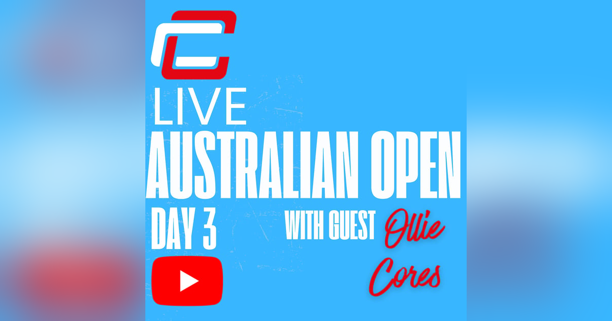 Day 3 Australian Open LIVE Round Up. Ft. Ollie Cores talking about the AO practice courts! Day 3 Australian Open LIVE Round Up. Ft. Ollie Cores talking about the AO practice courts!