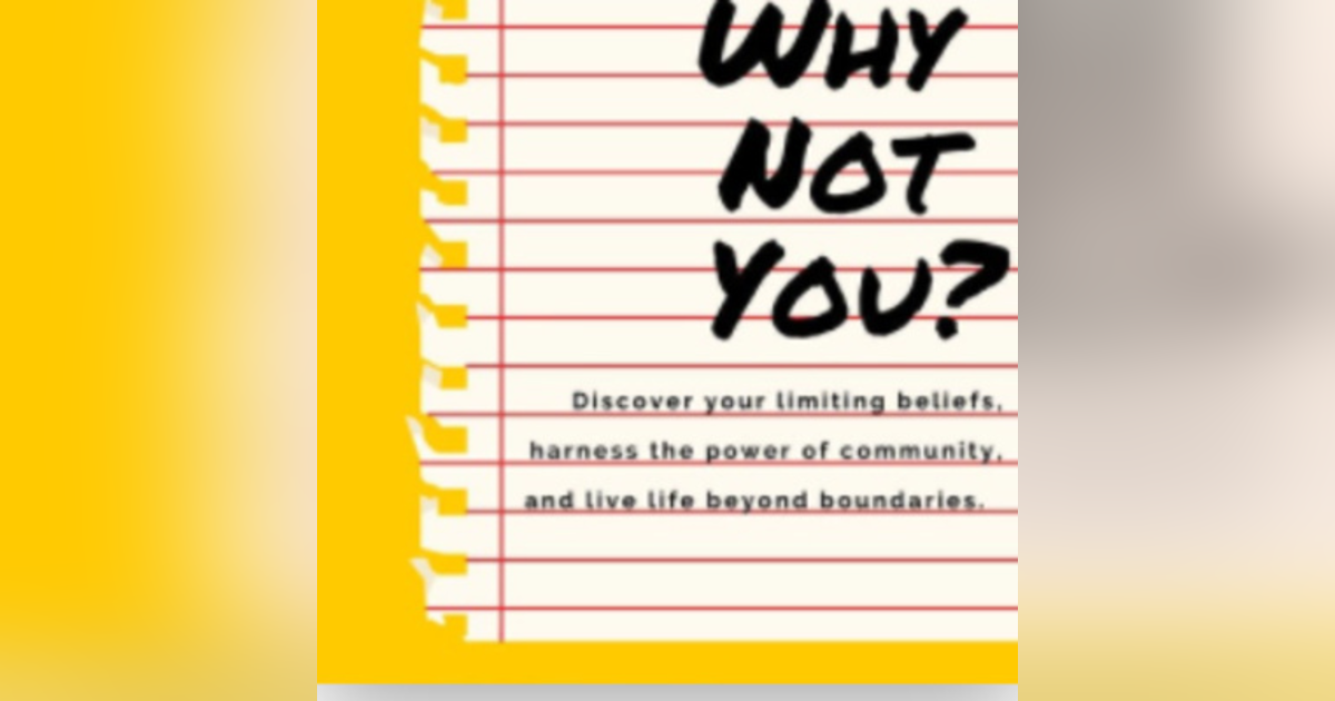 Tony Howard - Author, Why Not You Tony Howard - Author, Why Not You