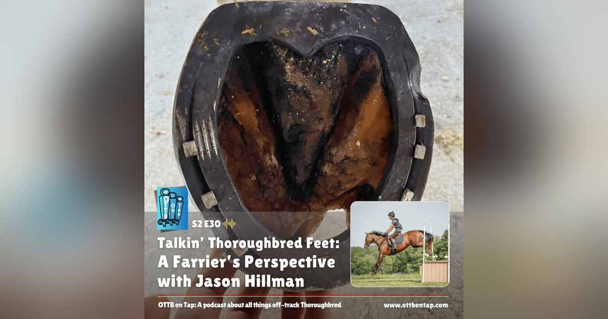 S2 E30: Talkin’ Thoroughbred Feet: A Farrier’s Perspective with Jason Hillman S2 E30: Talkin’ Thoroughbred Feet: A Farrier’s Perspective with Jason Hillman