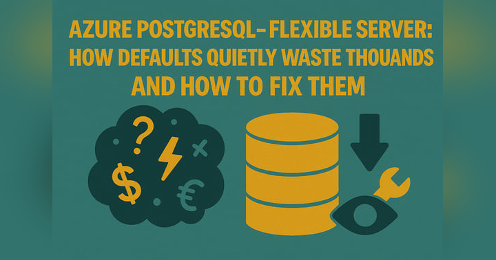 image for Azure PostgreSQL – Flexible Server: How Defaults Quietly Waste Thousands and How to Fix Them