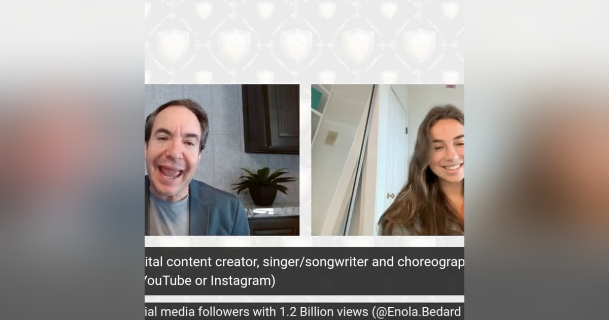Enola Bedard, Digital content creator, singer/songwriter and choreographer 16 Million followers with 1.2 Billion views Enola Bedard, Digital content creator, singer/songwriter and choreographer 16 Million followers with 1.2 Billion views