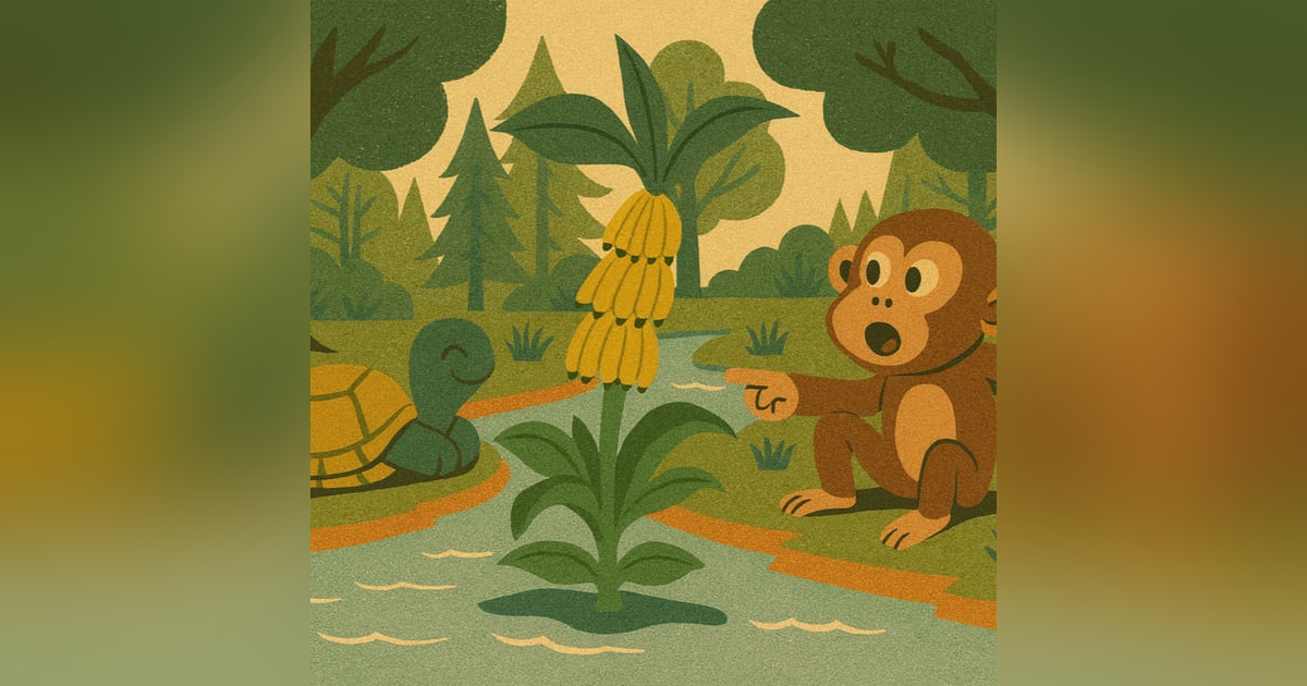 Monkey, Turtle and the Banana Tree | 猴子乌龟和香蕉树 | 中英文雙語故事 | Slow Chinese & English Bedtime Story Monkey, Turtle and the Banana Tree | 猴子乌龟和香蕉树 | 中英文雙語故事 | Slow Chinese & English Bedtime Story