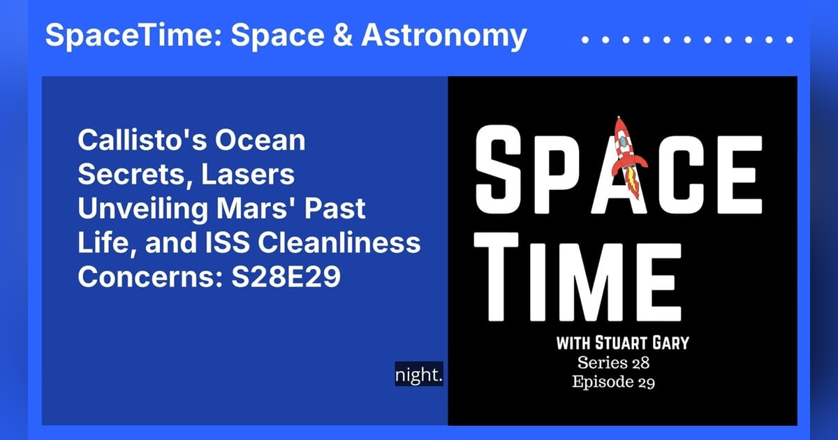 Callisto’s Ocean Secrets, Lasers Unveiling Mars’ Past Life, and ISS Cleanliness Concerns: S28E29 Callisto’s Ocean Secrets, Lasers Unveiling Mars’ Past Life, and ISS Cleanliness Concerns: S28E29