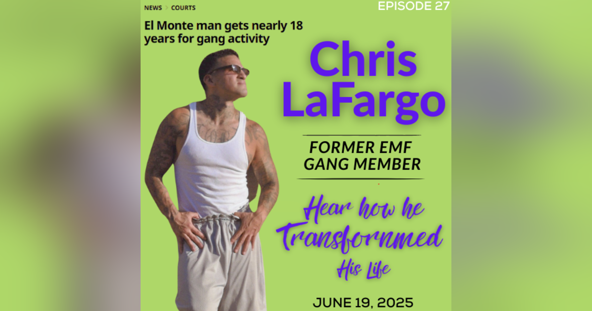 Former EMF Gang Member Talks Faith, Hope, Redemption Former EMF Gang Member Talks Faith, Hope, Redemption