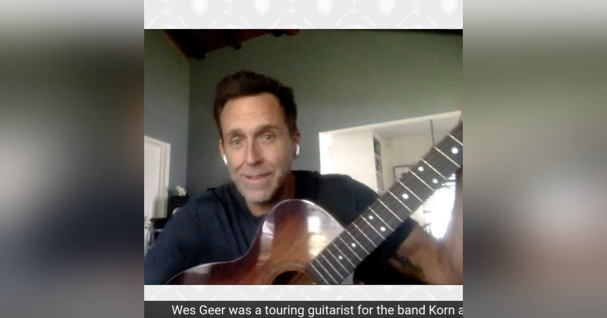 Wes Geer guitarist for Korn and founder Rock To Recovery Wes Geer guitarist for Korn and founder Rock To Recovery