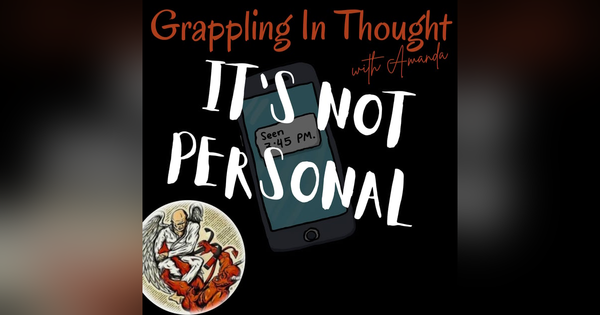 Not Taking Things Personal – Part 1: The Sting Not Taking Things Personal – Part 1: The Sting