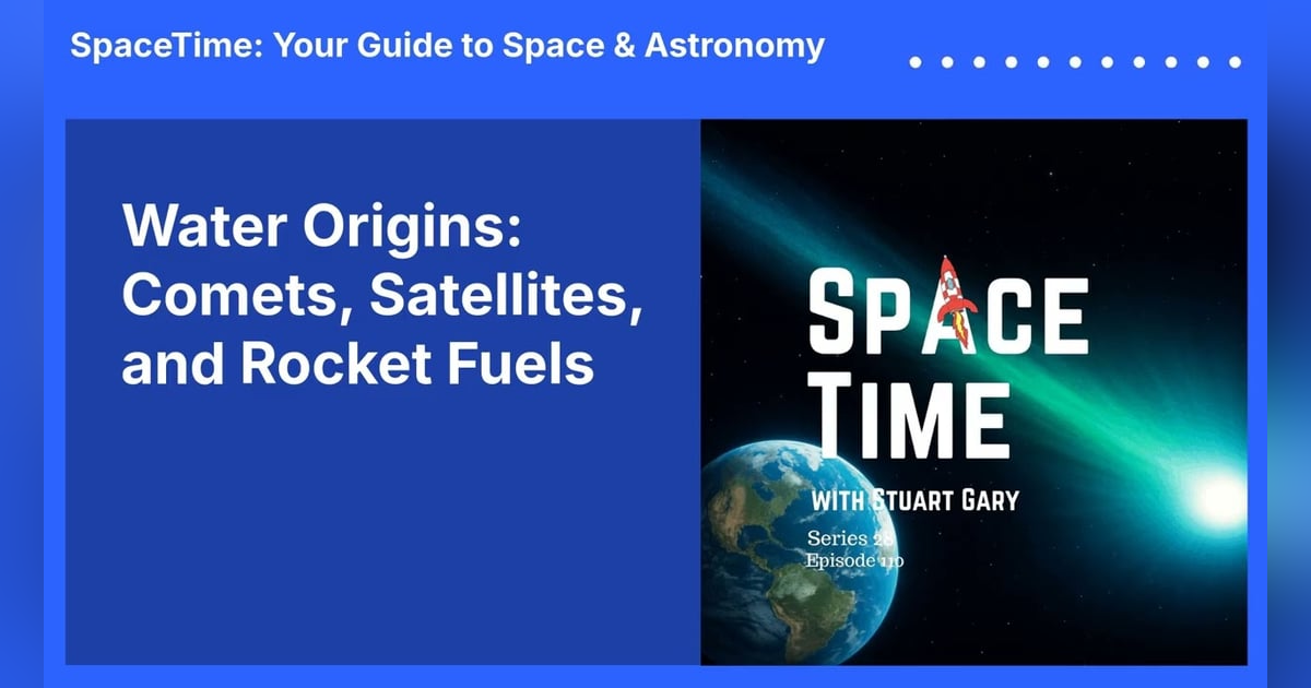 Water Origins: Comets, Satellites, and Rocket Fuels Water Origins: Comets, Satellites, and Rocket Fuels