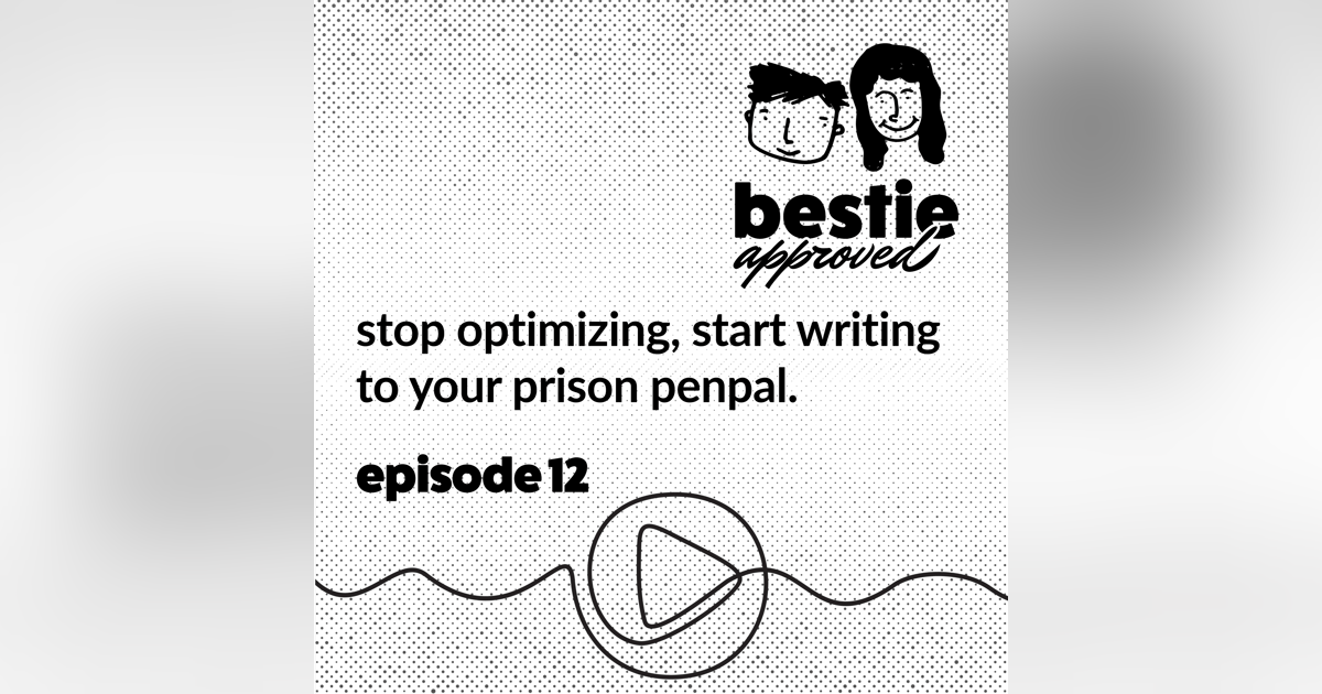 stop optimizing, start writing to your prison penpal. stop optimizing, start writing to your prison penpal.