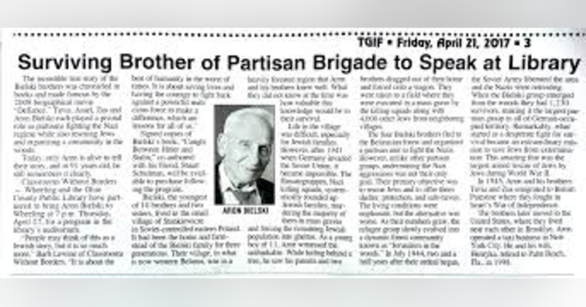 DEFIANCE: THE TRUE STORY OF THE BIELSKI BROTHERS (PT 2) HARD CHOICES DEFIANCE: THE TRUE STORY OF THE BIELSKI BROTHERS (PT 2) HARD CHOICES