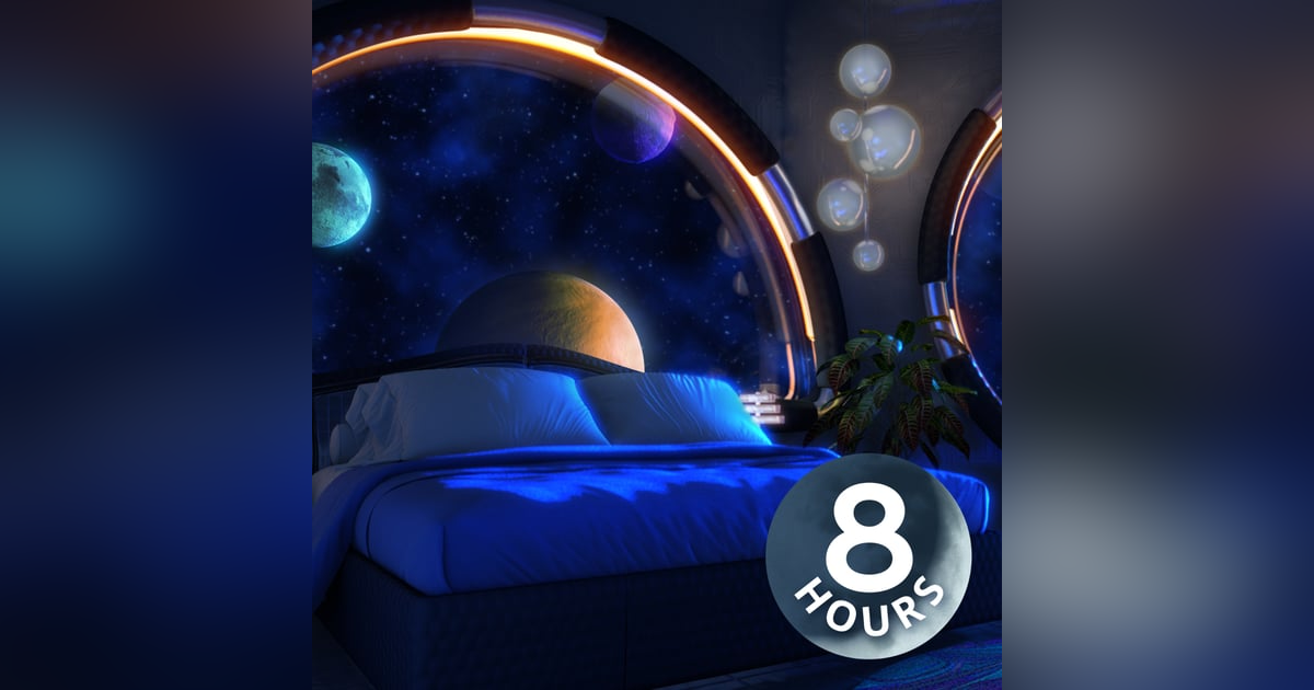 Cosmic White Noise for Sleep in Luxury Spaceship Bedroom | 8 Hours Cosmic White Noise for Sleep in Luxury Spaceship Bedroom | 8 Hours