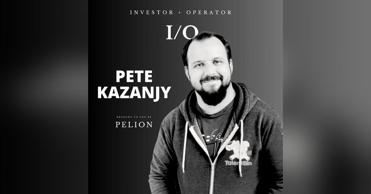 Building the Sales Machine with Pete Kazanjy, Author of Founding Sales | IO Podcast Building the Sales Machine with Pete Kazanjy, Author of Founding Sales | IO Podcast