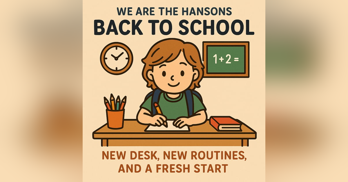 We Are The Hansons Back To School Vibes; New Desk, New Routines and a Fresh Start We Are The Hansons Back To School Vibes; New Desk, New Routines and a Fresh Start