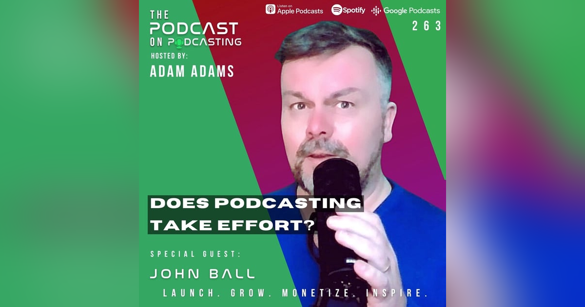 Ep263: Does Podcasting Take Effort? - John Ball Ep263: Does Podcasting Take Effort? - John Ball