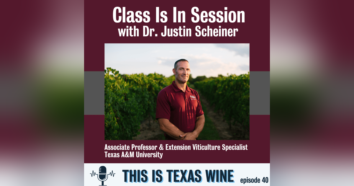 Class Is In Session with Dr. Justin Scheiner of Texas A&M Class Is In Session with Dr. Justin Scheiner of Texas A&M