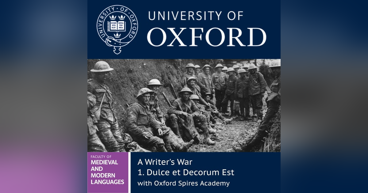 A WRITER'S WAR 1 | Dulce et Decorum Est A WRITER'S WAR 1 | Dulce et Decorum Est