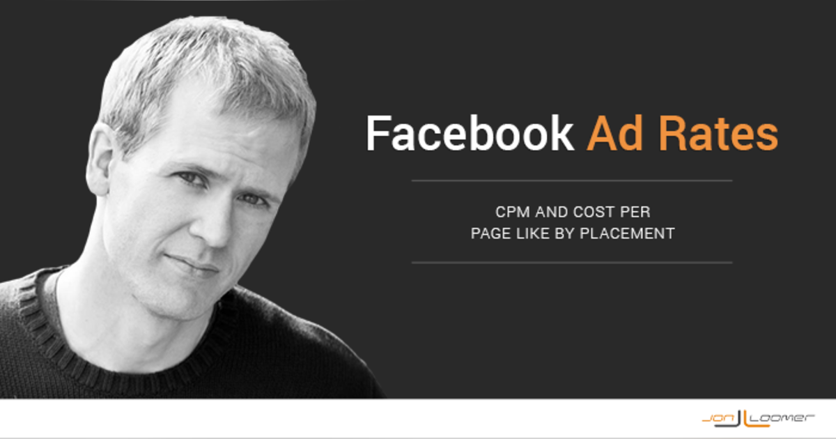 Know Your Facebook Ad Rates: CPM and Cost Per Page Like by Placement Know Your Facebook Ad Rates: CPM and Cost Per Page Like by Placement