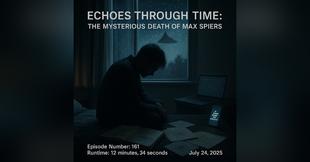Echoes Through Time: The Mysterious Death of Max Spiers Echoes Through Time: The Mysterious Death of Max Spiers