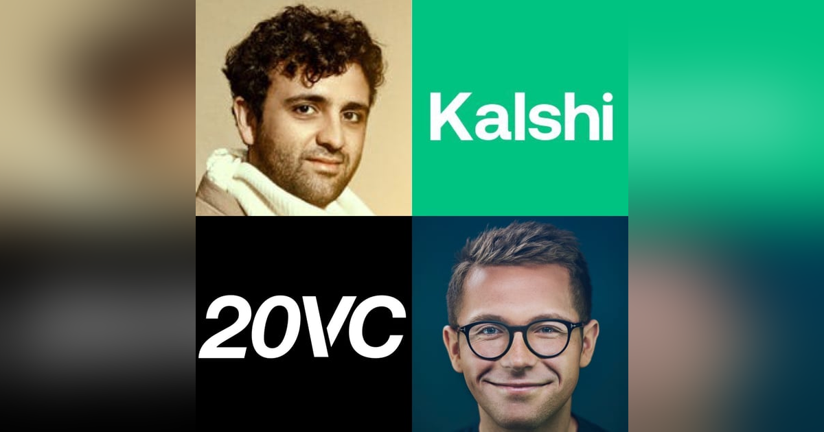 20VC: Lessons from Alfred Lin and Ron Conway | Why the World Does Not Want Your Startup To Exist and How the Best Founders Fight It | How To Build Moats and Defensibility Against Large Incumbents with Tarek Mansour, Founder & CEO @ Kalshi 20VC: Lessons from Alfred Lin and Ron Conway | Why the World Does Not Want Your Startup To Exist and How the Best Founders Fight It | How To Build Moats and Defensibility Against Large Incumbents with Tarek Mansour, Founder & CEO @ Kalshi