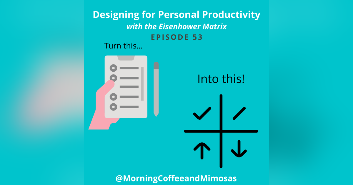 Designing for Personal Productivity With the Eisenhower Matrix Designing for Personal Productivity With the Eisenhower Matrix