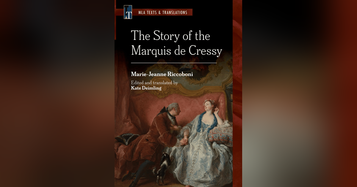 777 T.S. Eliot's "Preludes" | "The Story of the Marquis de Cressy" by Marie-Jeanne Riccoboni (with Kate Deimling) 777 T.S. Eliot's "Preludes" | "The Story of the Marquis de Cressy" by Marie-Jeanne Riccoboni (with Kate Deimling)