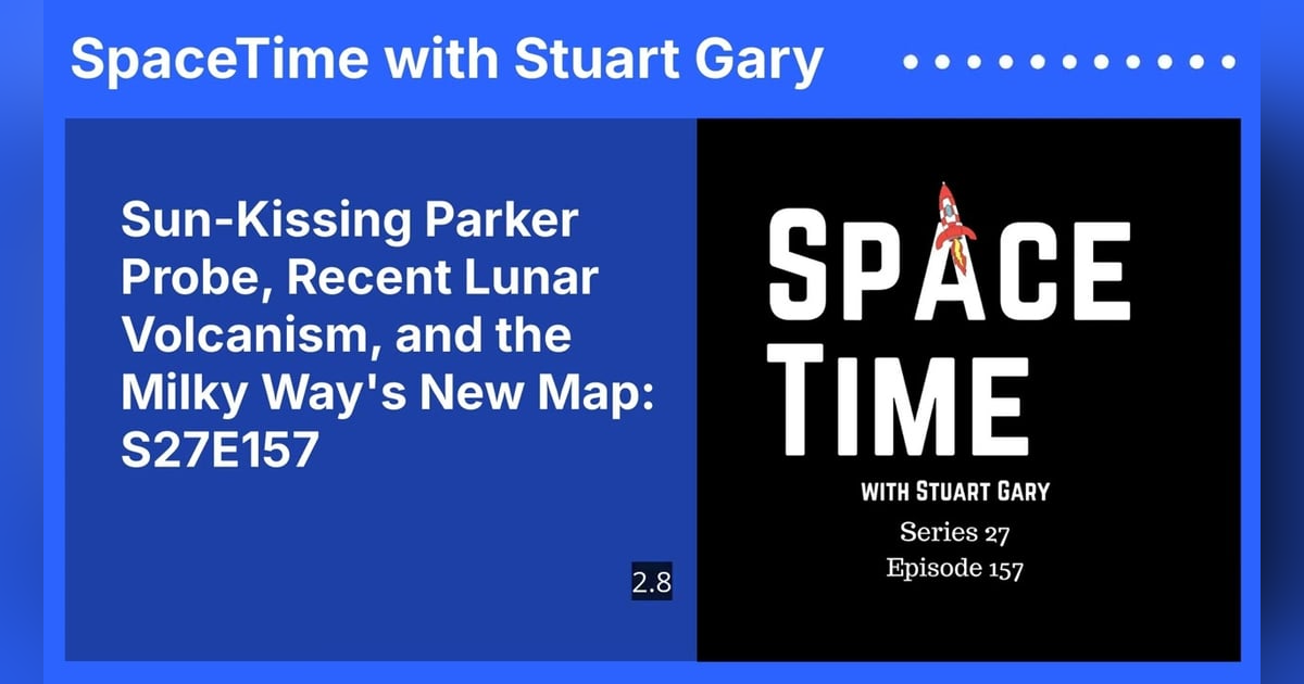 Sun-Kissing Parker Probe, Recent Lunar Volcanism, and the Milky Way’s New Map: S27E157 Sun-Kissing Parker Probe, Recent Lunar Volcanism, and the Milky Way’s New Map: S27E157