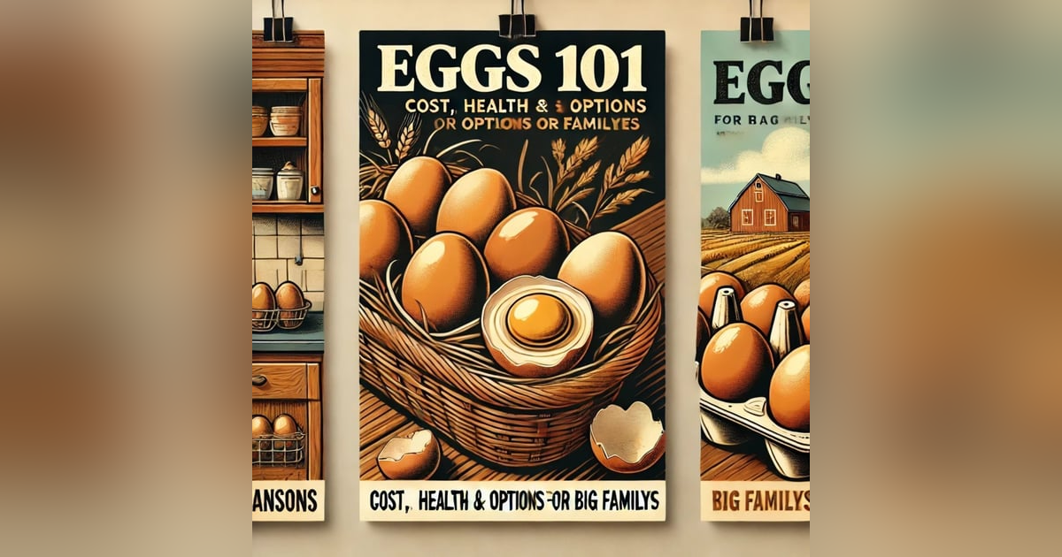 Eggs 101: The Cost, Health Benefits & Best Options for Big Families | We Are the Hansons Eggs 101: The Cost, Health Benefits & Best Options for Big Families | We Are the Hansons
