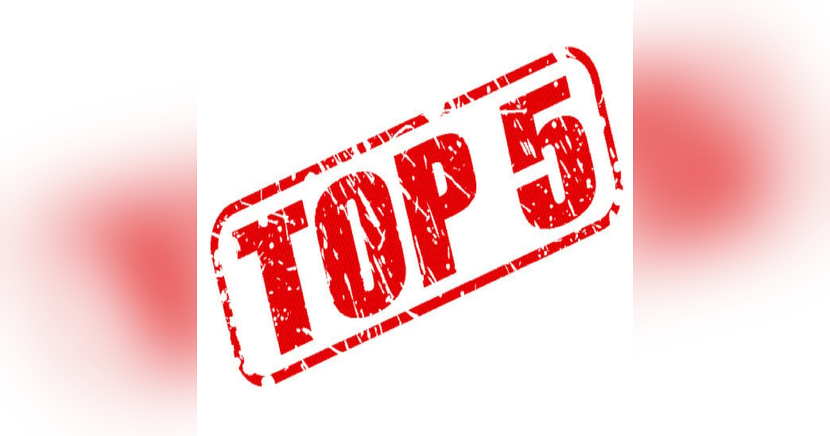 Year End Series: Top 5 Rankings Year End Series: Top 5 Rankings
