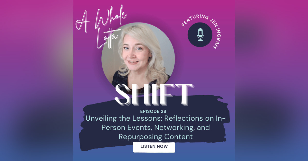 Unveiling the Lessons: Reflections on In-Person Events, Networking, and Repurposing Content Unveiling the Lessons: Reflections on In-Person Events, Networking, and Repurposing Content