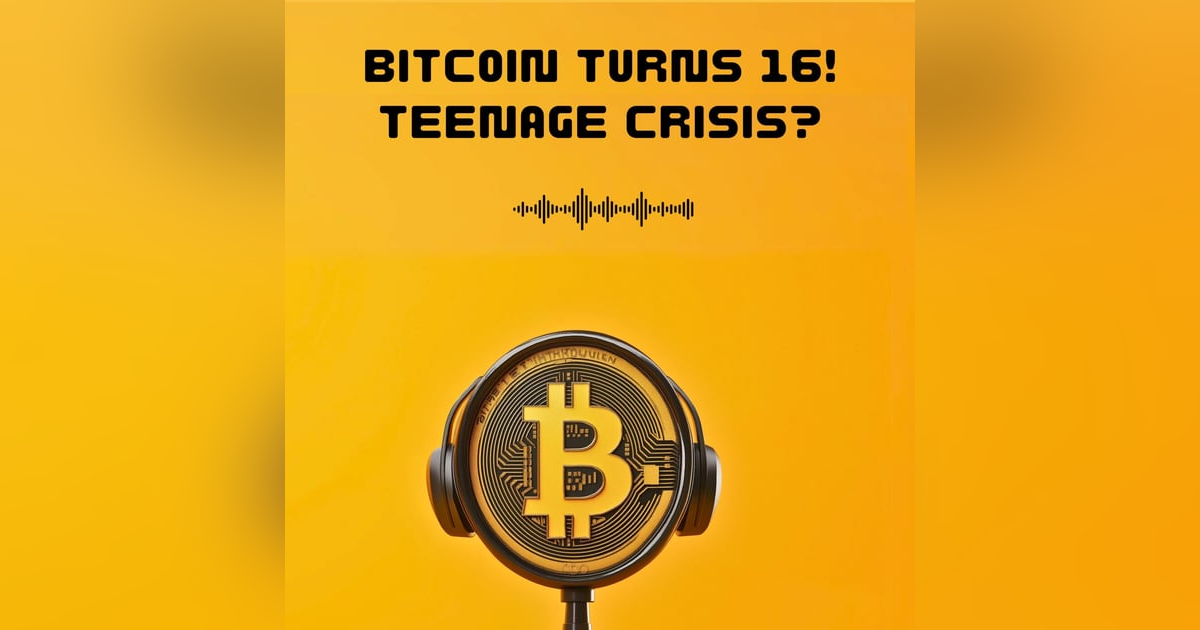 #30. BITCOIN TURNS 16! TEENAGE CRISIS? #30. BITCOIN TURNS 16! TEENAGE CRISIS?