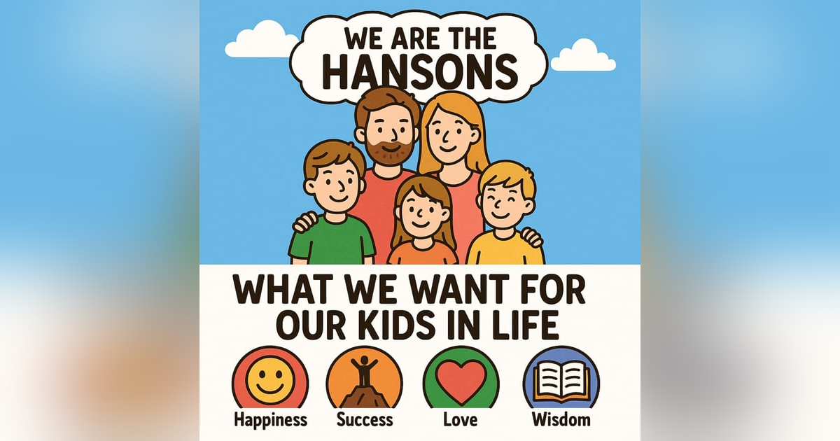 We Are The Hanson What We Want For Our Kids In Life We Are The Hanson What We Want For Our Kids In Life