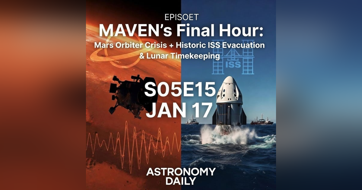 MAVEN's Final Hour: Mars Orbiter Crisis + Historic ISS Evacuation Update & Lunar Timekeeping MAVEN's Final Hour: Mars Orbiter Crisis + Historic ISS Evacuation Update & Lunar Timekeeping