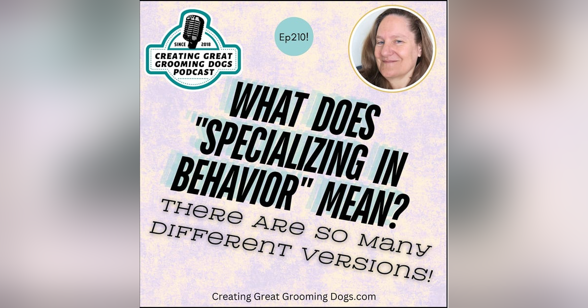 What Does "Specializing In Behavior" Mean? ep210 What Does "Specializing In Behavior" Mean? ep210