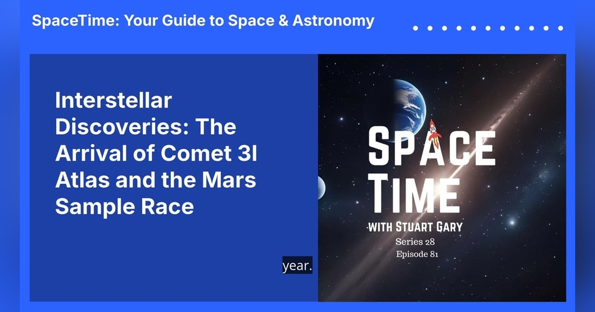 Interstellar Discoveries: The Arrival of Comet 3I Atlas and the Mars Sample Race Interstellar Discoveries: The Arrival of Comet 3I Atlas and the Mars Sample Race
