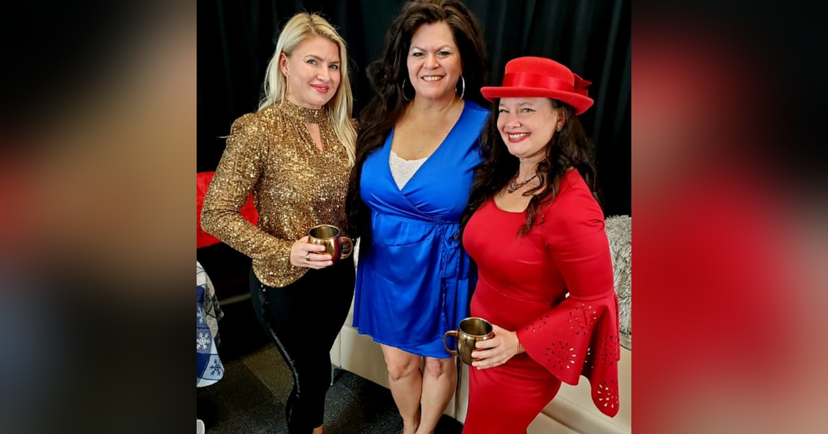 12/2022 Christmas Show!! Business owner, Director of Military Spouses Chamber of Commerce Pamela Bolado and Paulette Martin and accomplished chef with Style- 12/2022 Christmas Show!! Business owner, Director of Military Spouses Chamber of Commerce Pamela Bolado and Paulette Martin and accomplished chef with Style-
