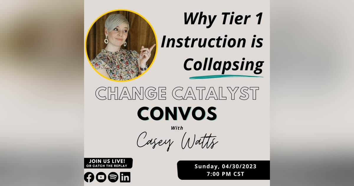 Why Tier 1 Instruction is Collapsing Why Tier 1 Instruction is Collapsing