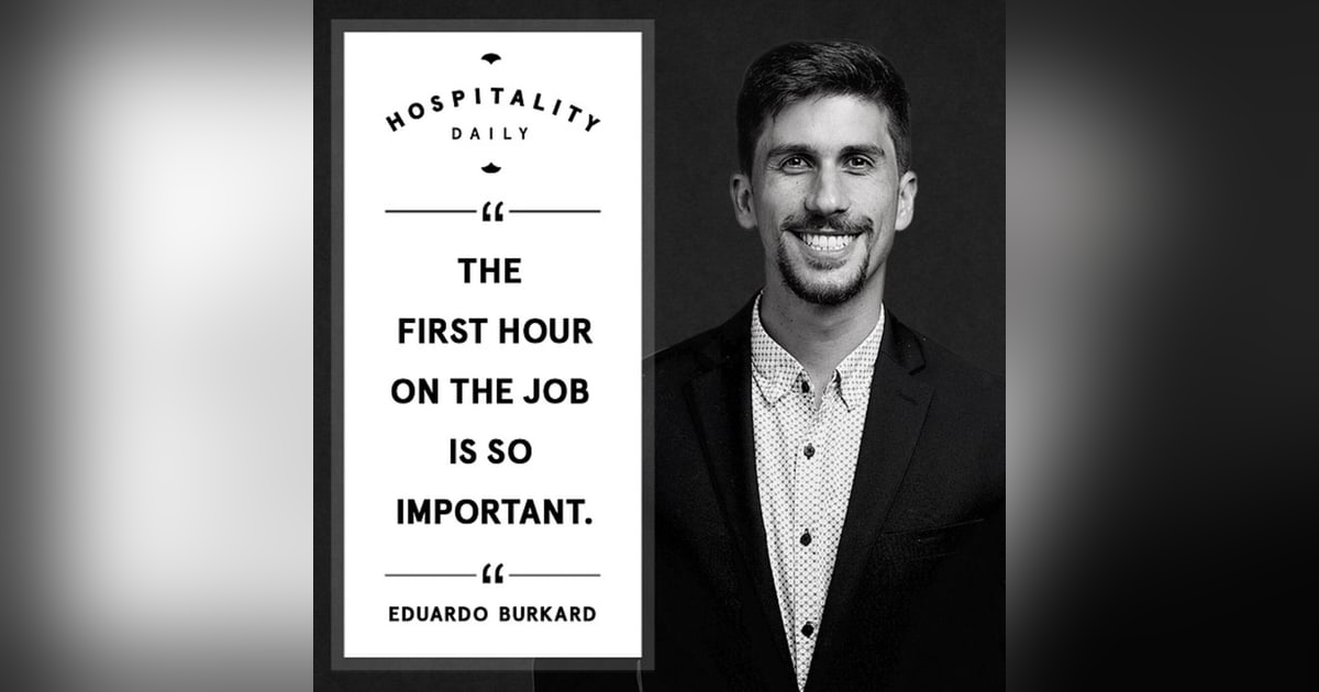 The first hour is so important - Eduardo Burkard The first hour is so important - Eduardo Burkard