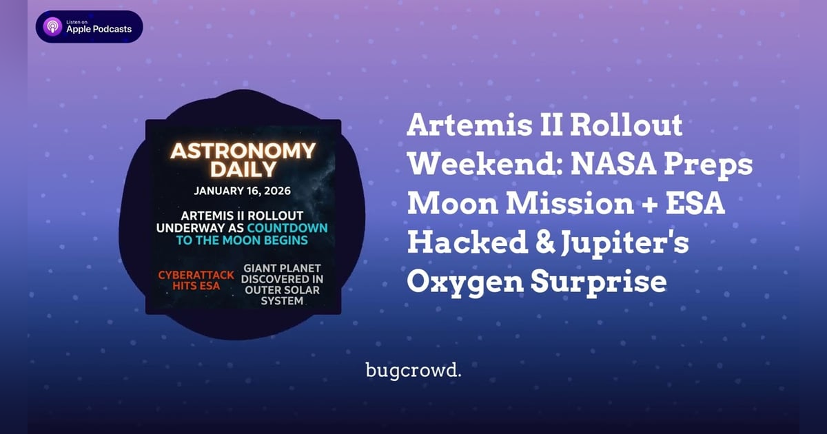Artemis II Rollout Weekend: NASA Preps Moon Mission + ESA Hacked & Jupiter’s Oxygen Surprise Artemis II Rollout Weekend: NASA Preps Moon Mission + ESA Hacked & Jupiter’s Oxygen Surprise