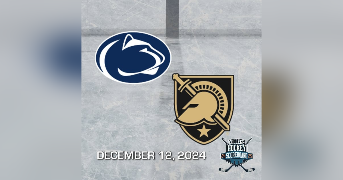 Penn State tops Army West Point in D.C., Augustana takes shootout in 2-2 tie with Alaska-Anchorage - CHS 12-12-24 Penn State tops Army West Point in D.C., Augustana takes shootout in 2-2 tie with Alaska-Anchorage - CHS 12-12-24